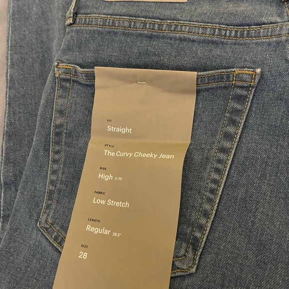 Everlane curvy cheeky  straight jeans size 28 regular - Picture 4 of 6